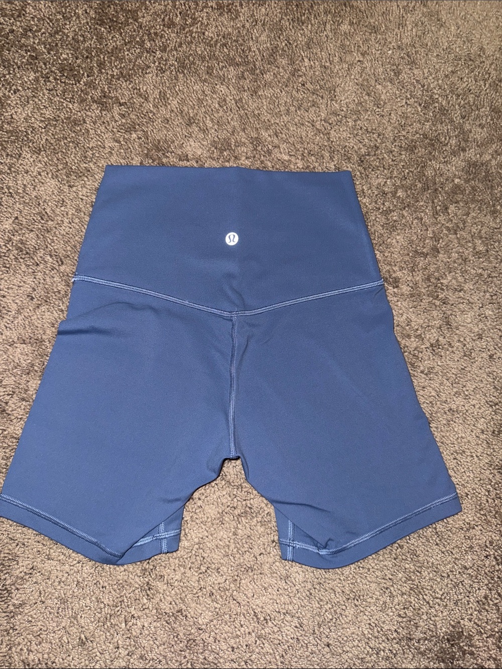lululemon blue gray High-Rise align Bike Shorts
